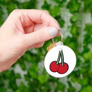 Two Cherries Key Ring