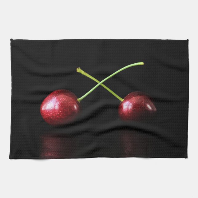 Two Cherries ktcna Tea Towel (Horizontal)