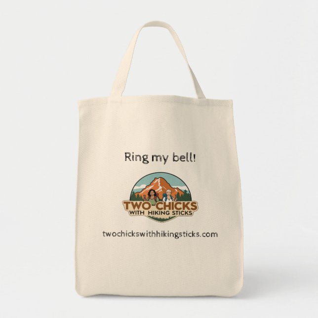Two Chicks Tote--Ring Bell Tote Bag (Front)