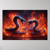 Two Cobras In Hell (24 x 36)