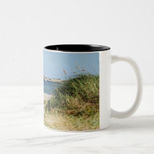 Two-colored cup with photo of the flag