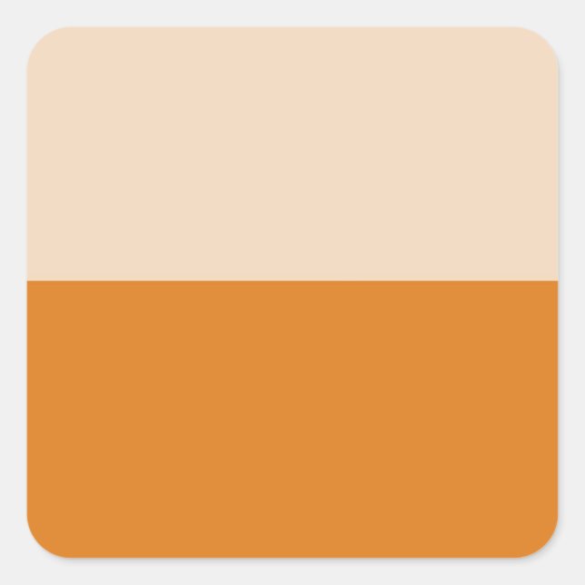 Two Colour Block Art Square Sticker (Front)