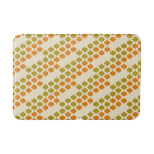 Two-colour Ogee Pattern Bath Mat 