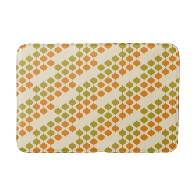Two-colour Ogee Pattern Bath Mat  (Front)