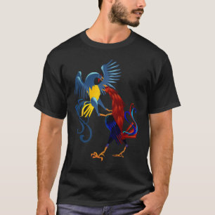 Two Colourful Fighting Roosters Shirt