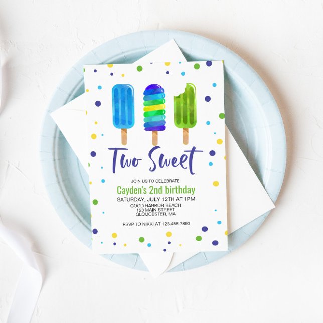 Two Cool 2nd Birthday Invitation (Creator Uploaded)