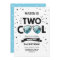 Two Cool birthday invitation boy 2nd birthday Blue