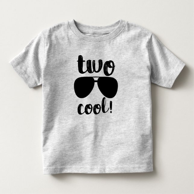 Two Cool Boy Second Birthday T-shirt (Front)