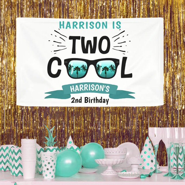 Two Cool Boys 2nd Birthday Banner (Creator Uploaded)