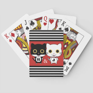 Two Cool Cats Personalised Playing Cards