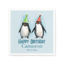 Two Cool Penguins celebrate kid's birthday