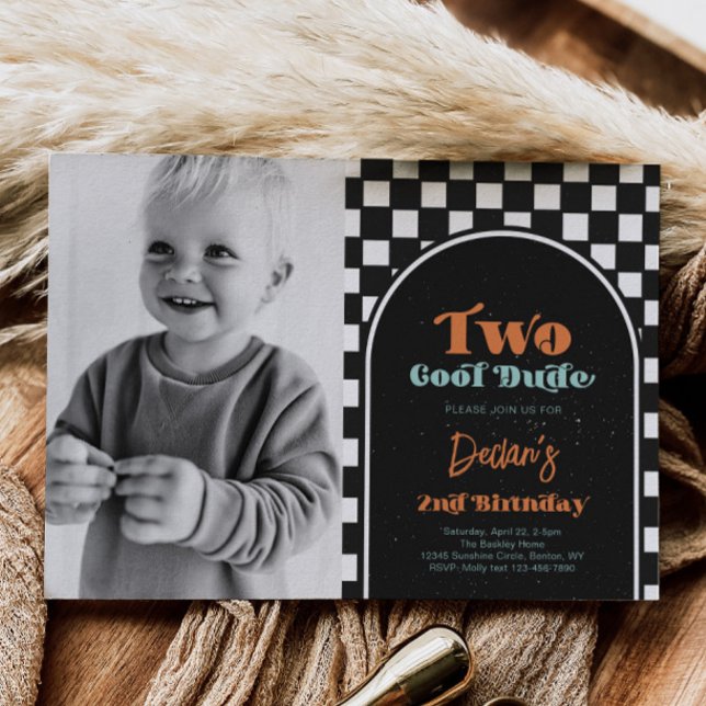 Two Cool Photo Skateboarding Invitation (Creator Uploaded)