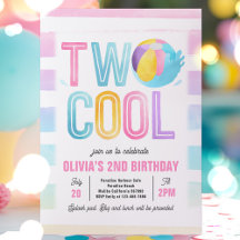 Two Cool Pool Party Beach 2nd Birthday Party 