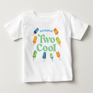 Two Cool Popsicle Birthday Baby T-Shirt