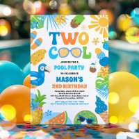 Two Cool Tropical Summer Beach 2nd Birthday Party