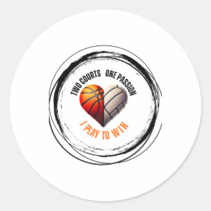 Two Courts Classic Round Sticker