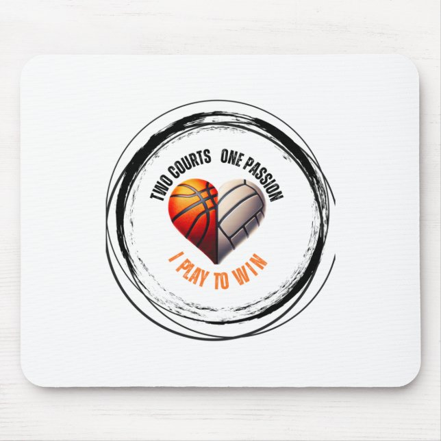 Two Courts  Mouse Pad (Front)