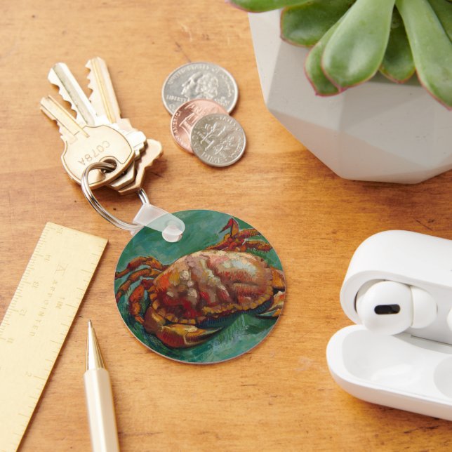 Two Crabs by Vincent van Gogh Key Ring (Desk)