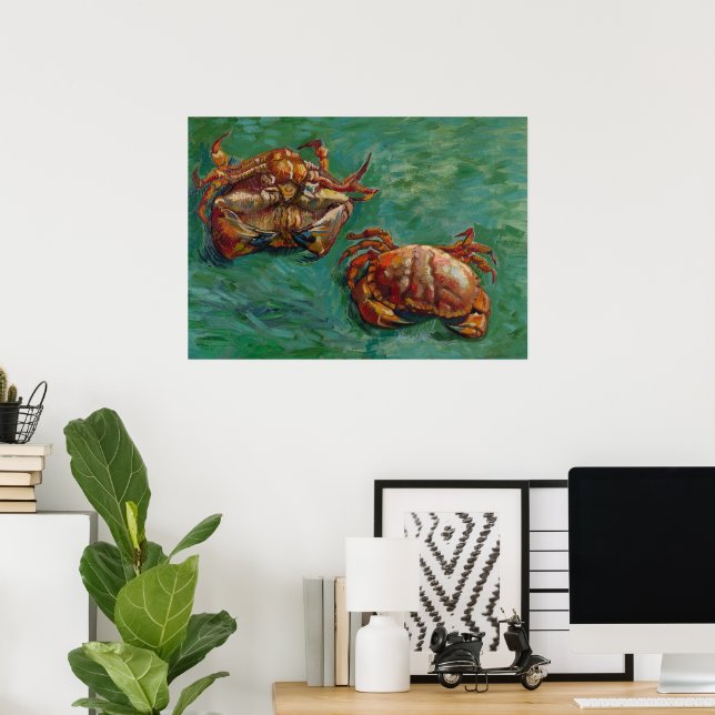Two Crabs by Vincent van Gogh Poster (Home Office)