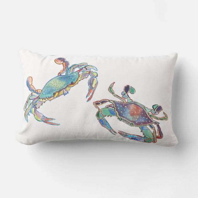 Two Crabs Lumbar Cushion (Front)