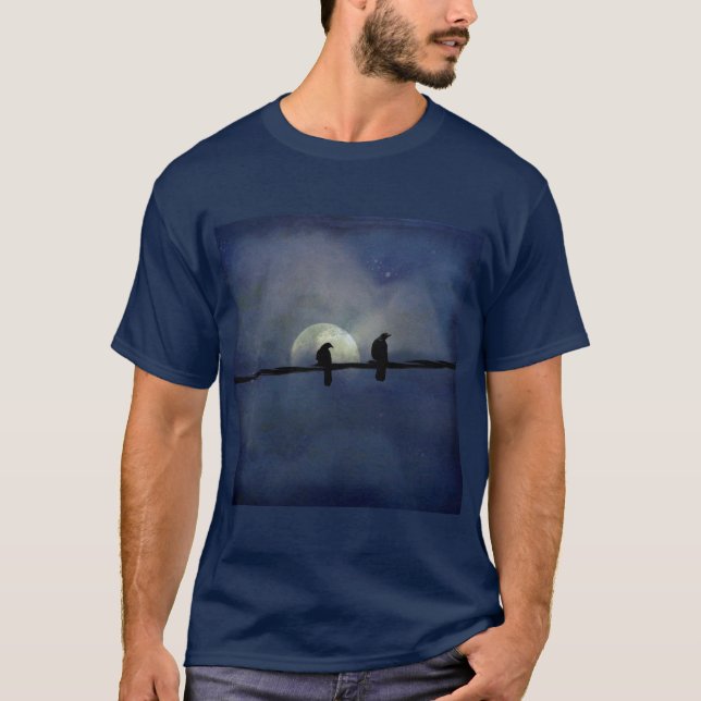 Two Crows On A Wire T-Shirt (Front)