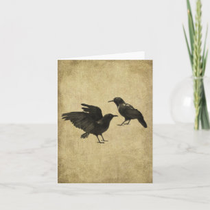 Two Crows- Prim Lil Note Card