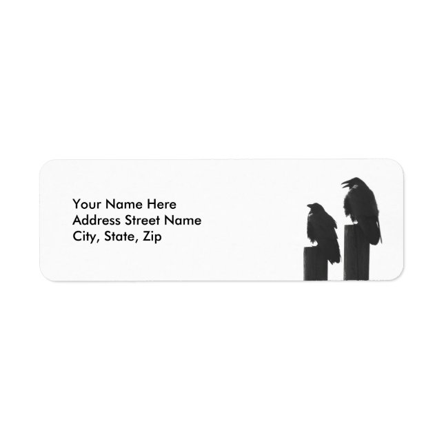 Two Crows Return Address Label (Front)
