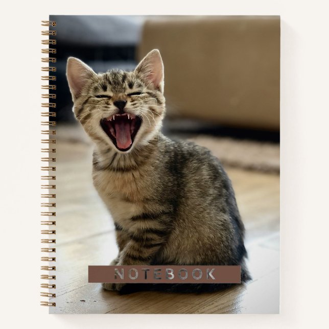 Two Customisable Pet Photo Templates Fun Gift Notebook (Front)
