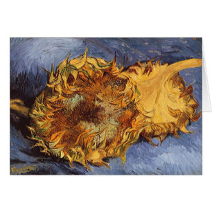 Two Cut Sunflowers by Vincent van Gogh