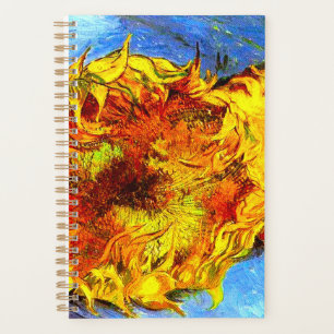 Two Cut Sunflowers Van Gogh Planner