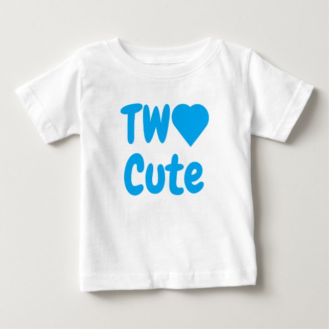 Two Cute 2nd Birthday Baby T-Shirt (Front)