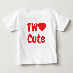 Two Cute 2nd Birthday Baby T-Shirt