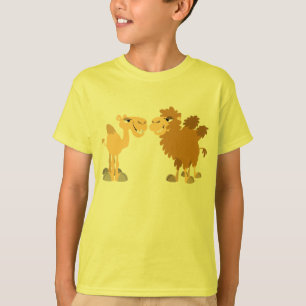 Two Cute Cartoon Camels Children T-Shirt