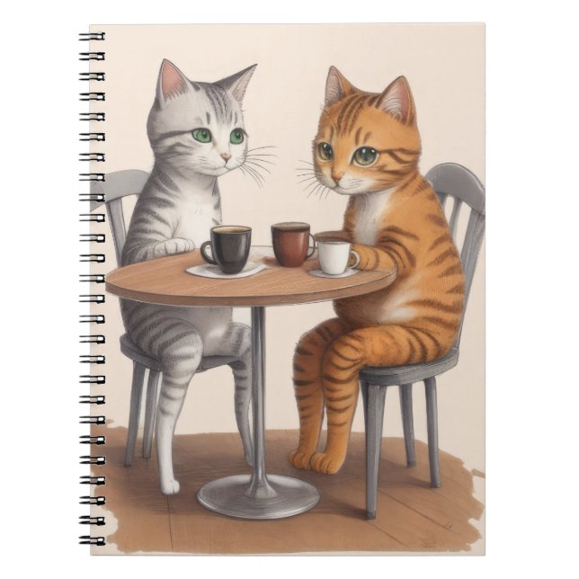 Two Cute Cats Notebook (Front)