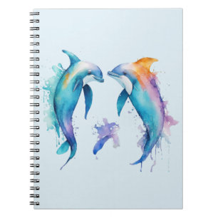 Two cute dolphins notebook