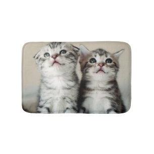 Two Cute Kittens Bath Mat