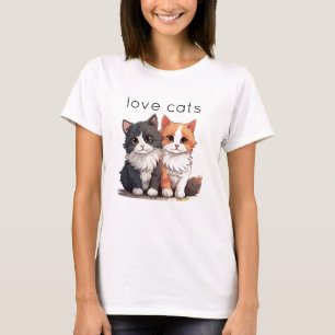 Two Cute Kittens Cats T-Shirt