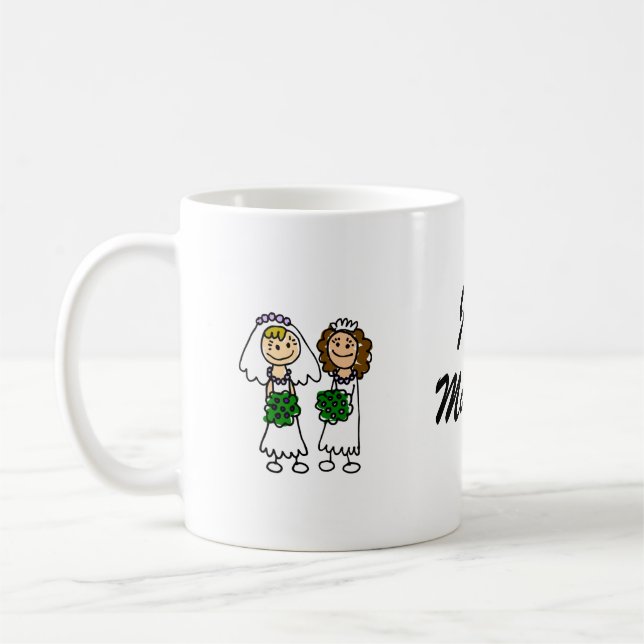 Two Cute Little Brides Coffee Mug (Left)