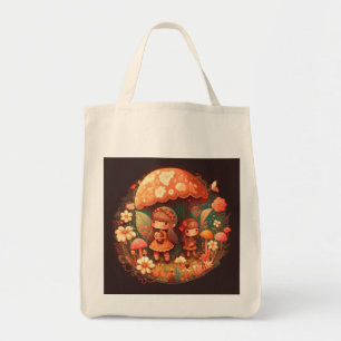 Two cute little girls elves tote bag