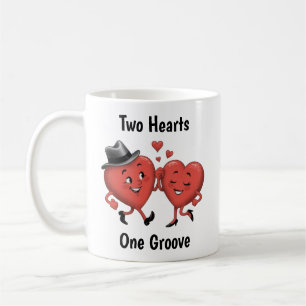 Two Cute Love Hearts Valentine's  Coffee Mug
