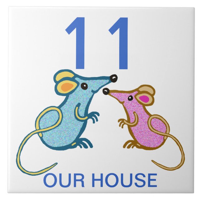 two cute mice house humber tile (Front)