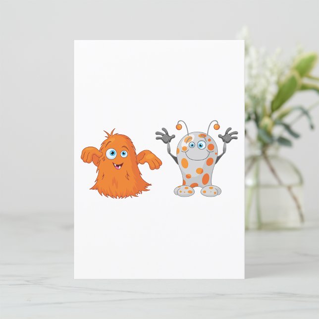 Two Cute Monsters Invitations (Creator Uploaded)