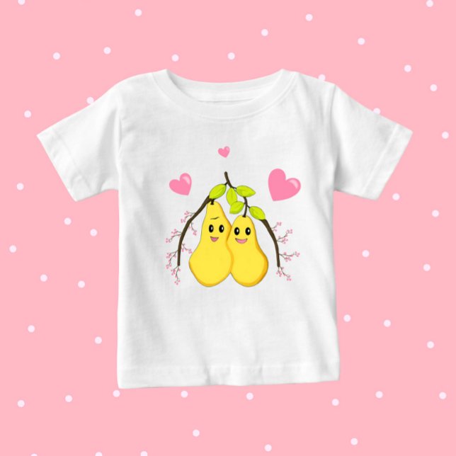 Two cute pears baby T-Shirt (Creator Uploaded)