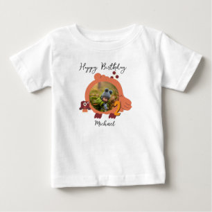 Two Cute Photo Birthday  Baby T-Shirt