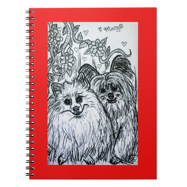 Two Cute Puppies, a.k.a. Two Baked Goods! Notebook (Front)