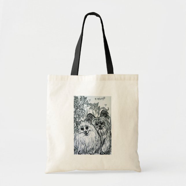 Two Cute Puppies, a.k.a. Two Baked Goods! Tote Bag (Front)