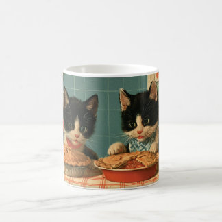 Two Cute Tuxedo Kittens Baking Pies Coffee Mug