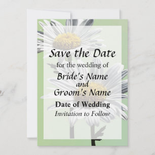 Two Daisies in Sunshine Save the Date