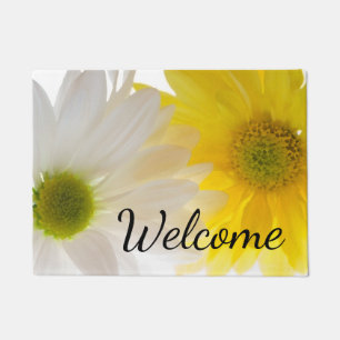 Two Daisies Welcome Doormat