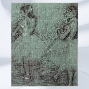Two Dancers by Edgar Degas, Vintage Ballet Art Jigsaw Puzzle